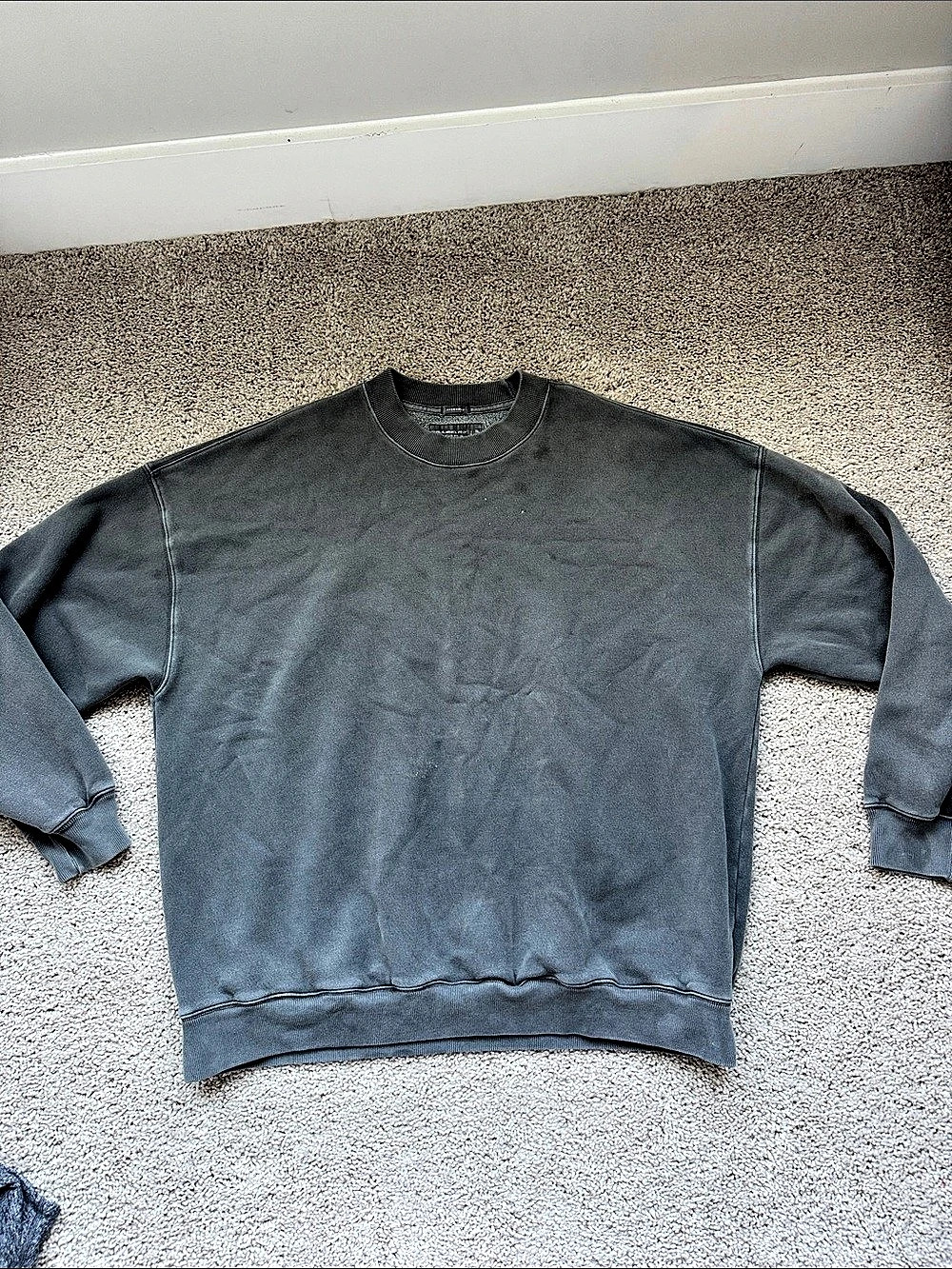 Abercrombie & Fitch Essential Crew Sweatshirt Gray Oversized Size XL